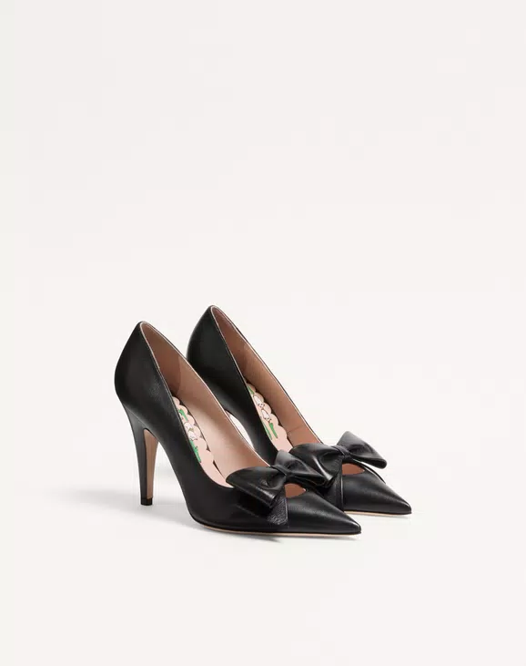 Valentino Bowow Pump In Kidskin 100Mm - Image 6